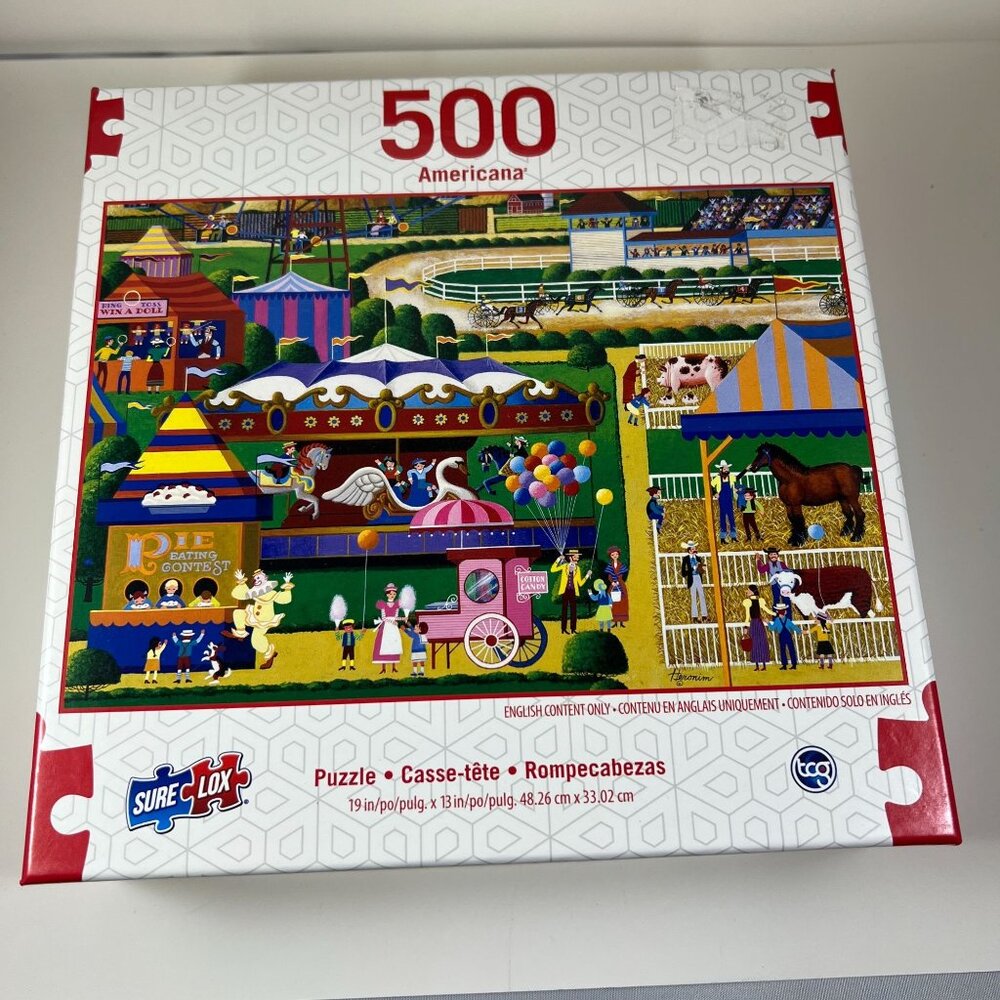 Americana 500-Piece Puzzle By Sure-Lox - Country Fair
